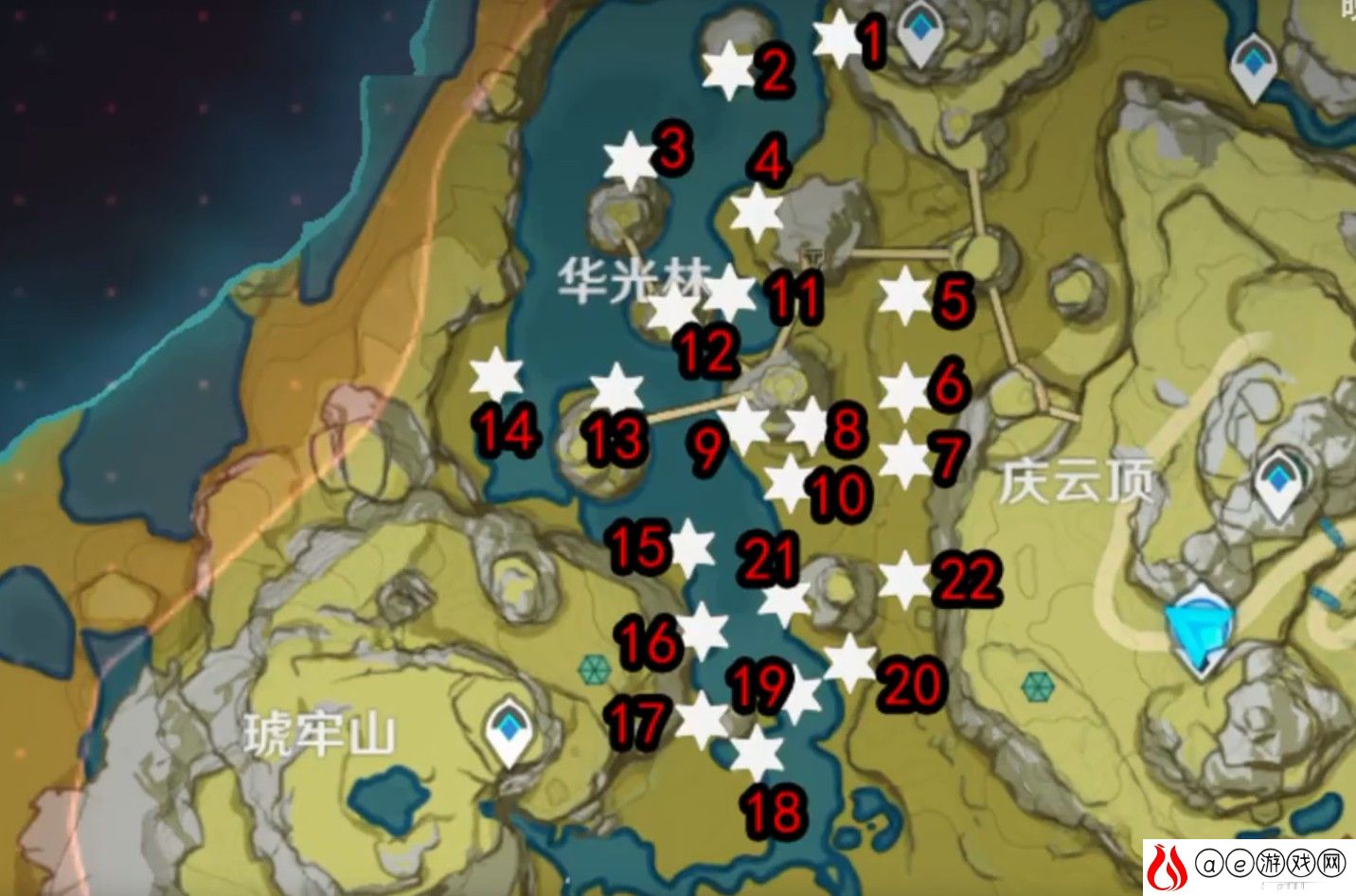 原神逐月宝箱40个全收集攻略