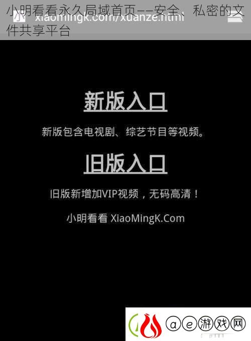 小明看看永久局域首页——安全、私密的文件共享平台