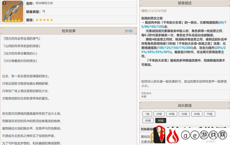 原神终末嗟叹之诗值得抽吗 原神终末嗟叹之诗是谁的专武