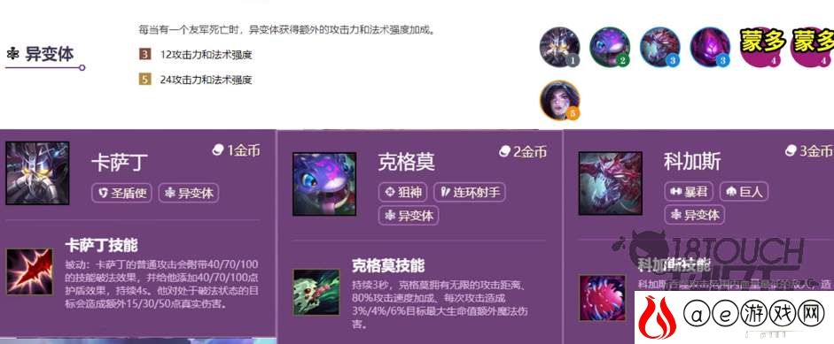 云顶之弈s6异变体羁绊阵容攻略