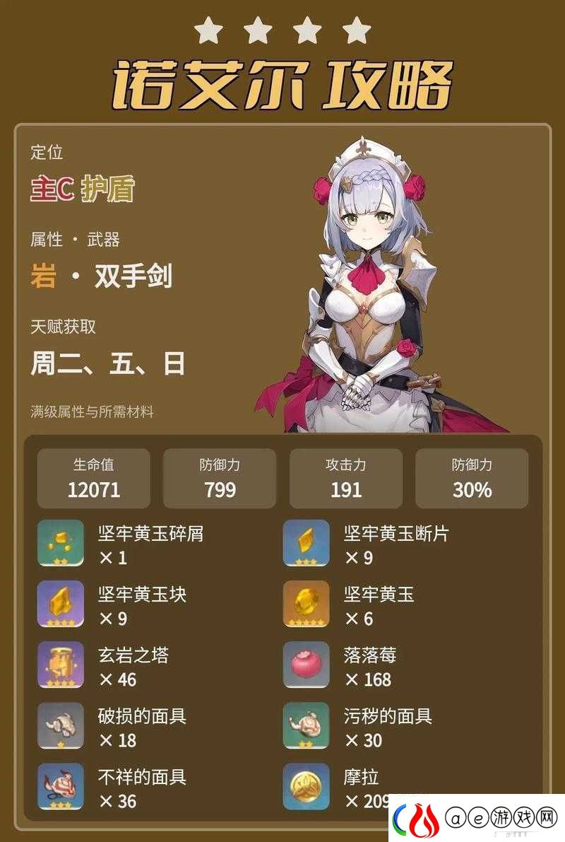 原神诺艾尔全面配装指南