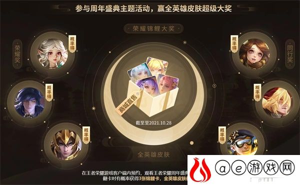 王者荣耀六周年庆盛典主题活动攻略