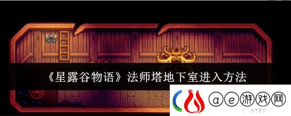 星露谷物语法师塔地下室怎么进入