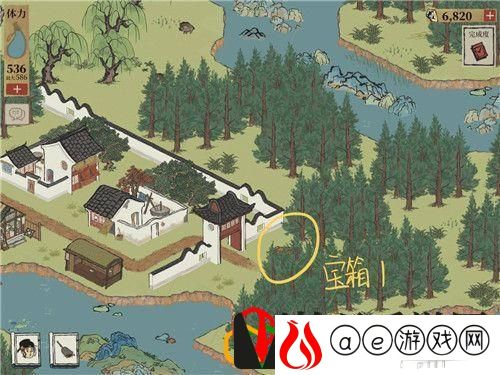 江南百景图虎丘宝箱怎么找到
