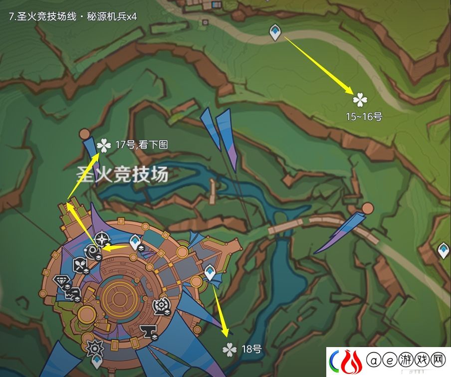 原神秘源机兵刷取路线分享