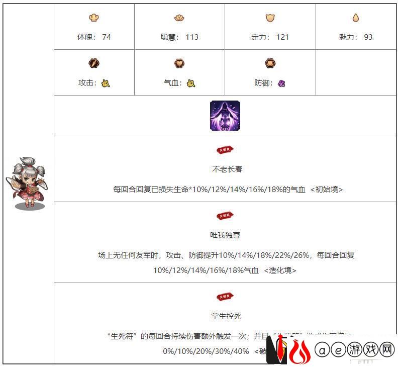 我要当掌门冰珑角色图鉴介绍