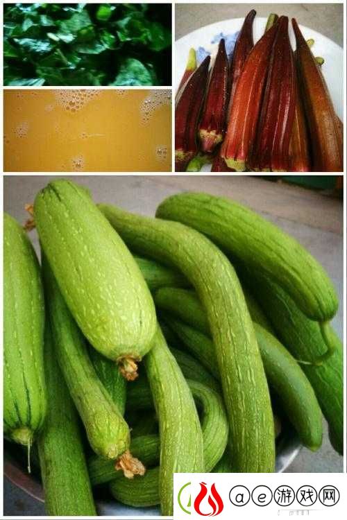 香蕉菠萝水蜜桃黄瓜丝瓜秋葵：多种蔬果的奇妙组合